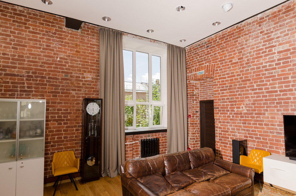 Шторы в кабинет в стиле лофт