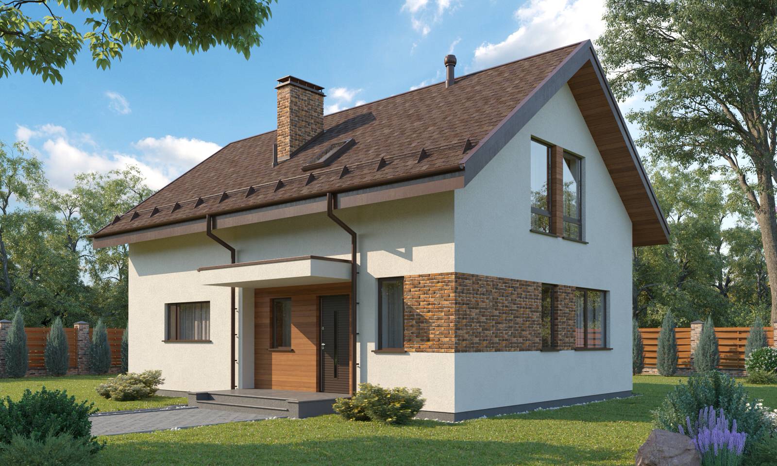 Типовой уютный дом на 125 м2