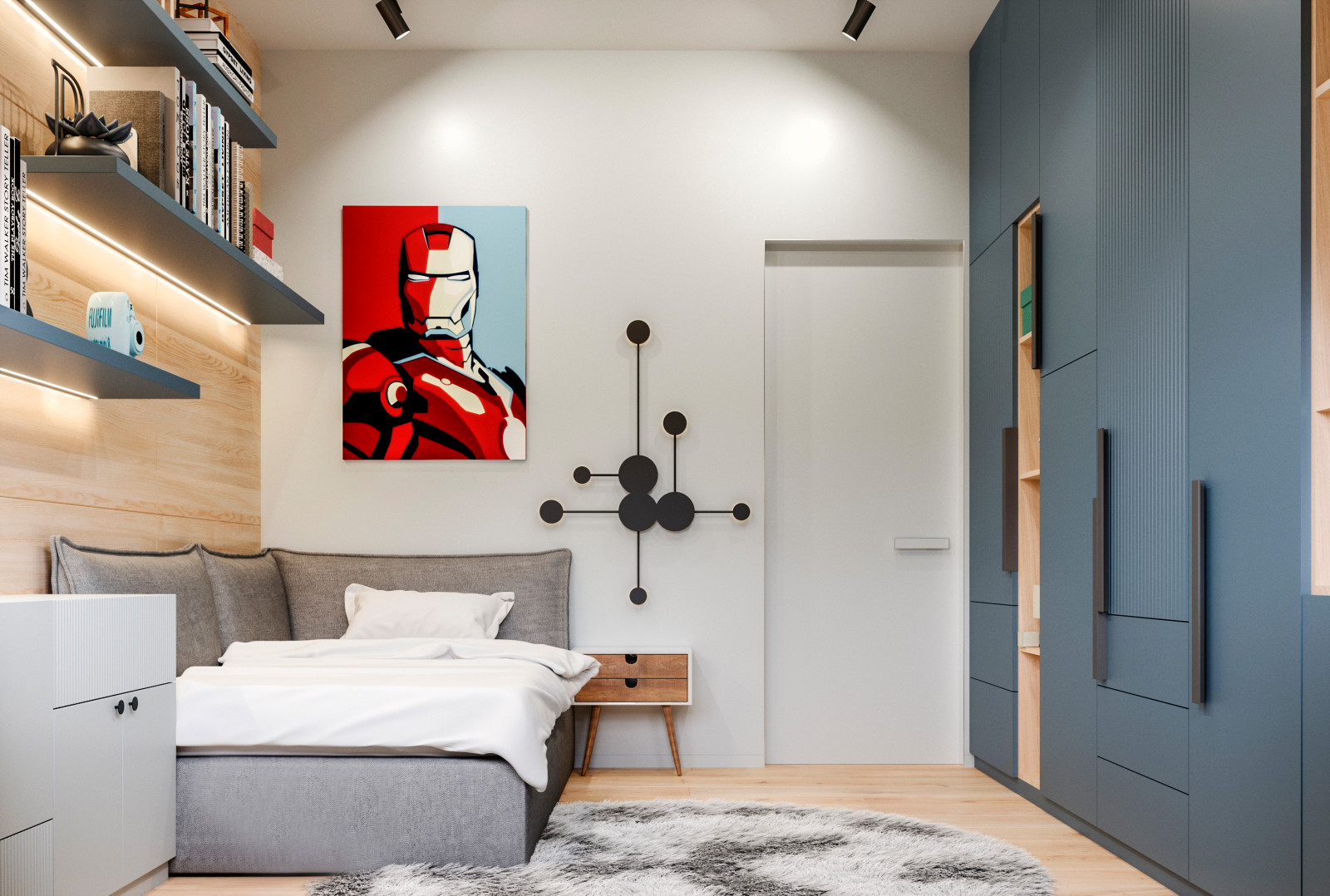 Стильный дизайн квартиры ЖК Редсайд