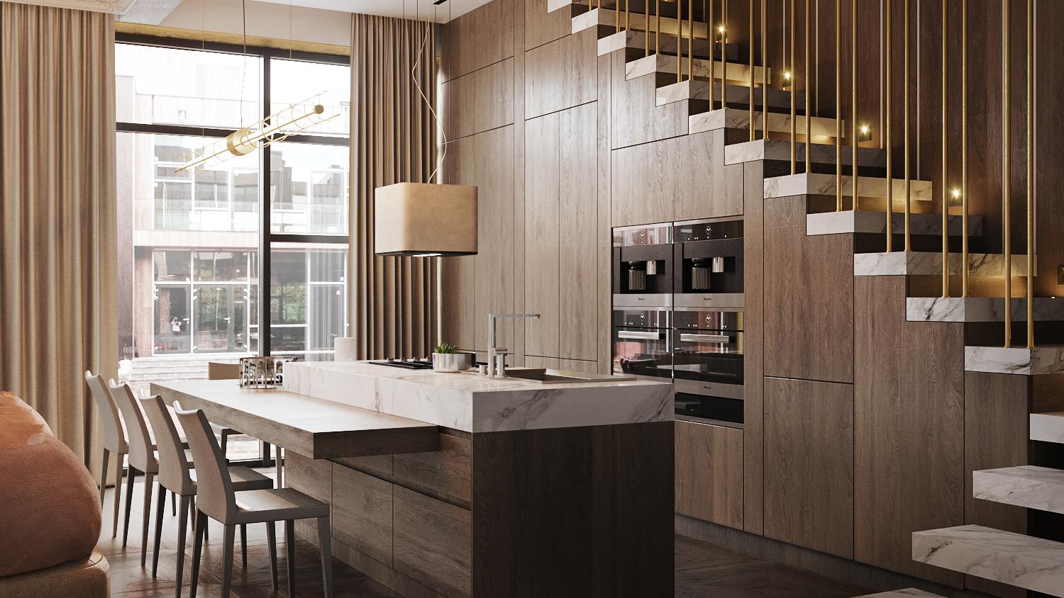 Таунхаус в Подмосковье. Стильная эклектика