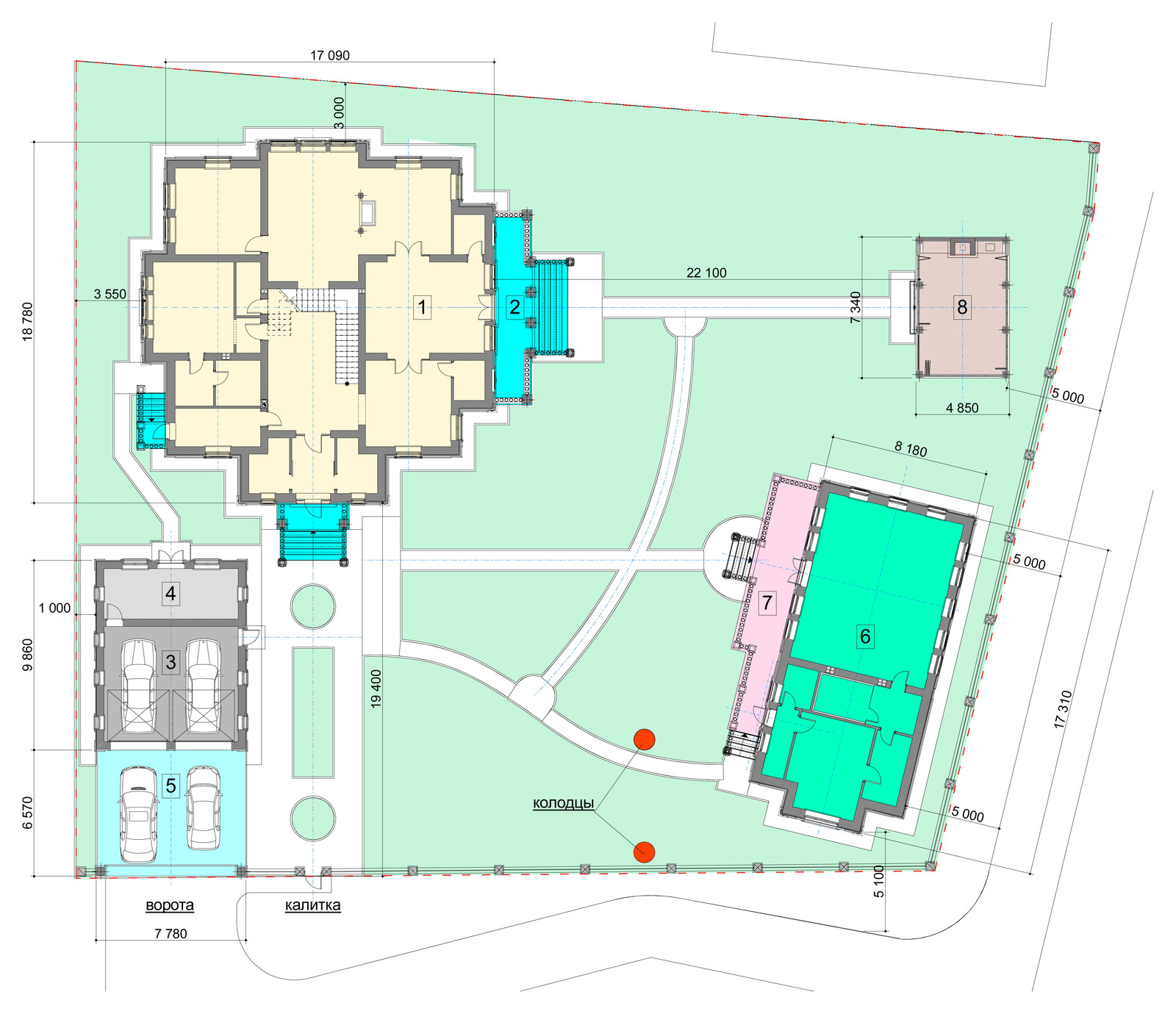 Обложка проекта: Усадебный комплекс в классическом стиле