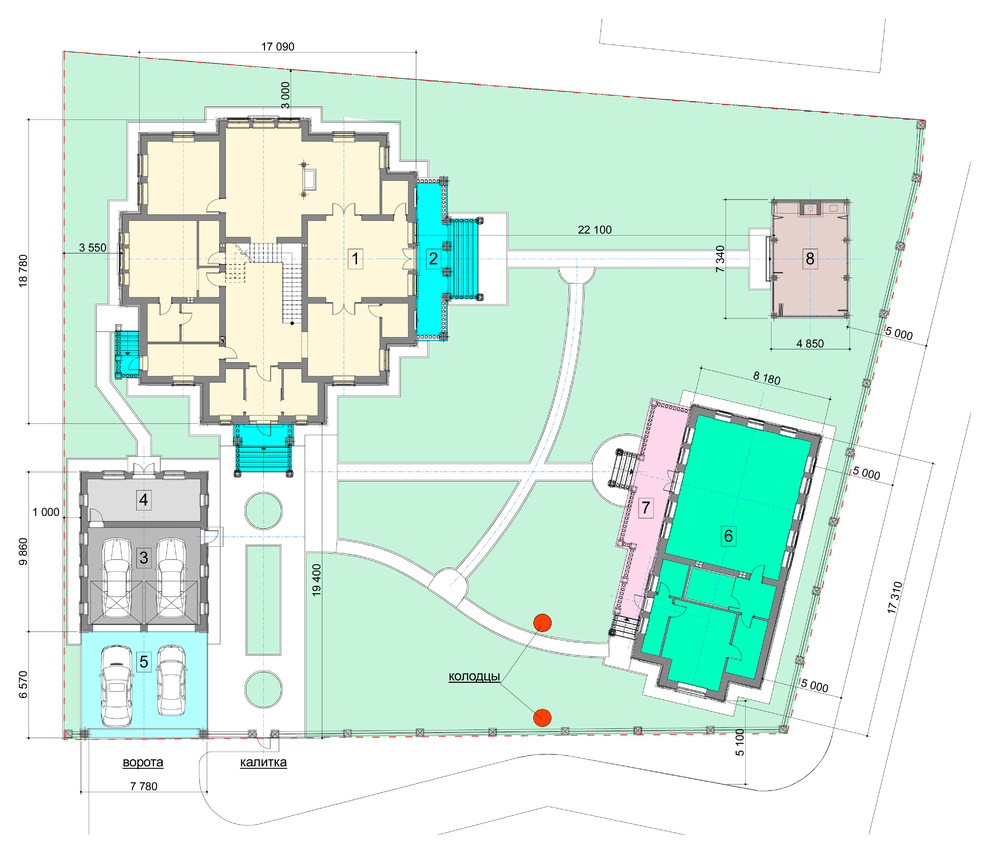 Обложка проекта: Усадебный комплекс в классическом стиле