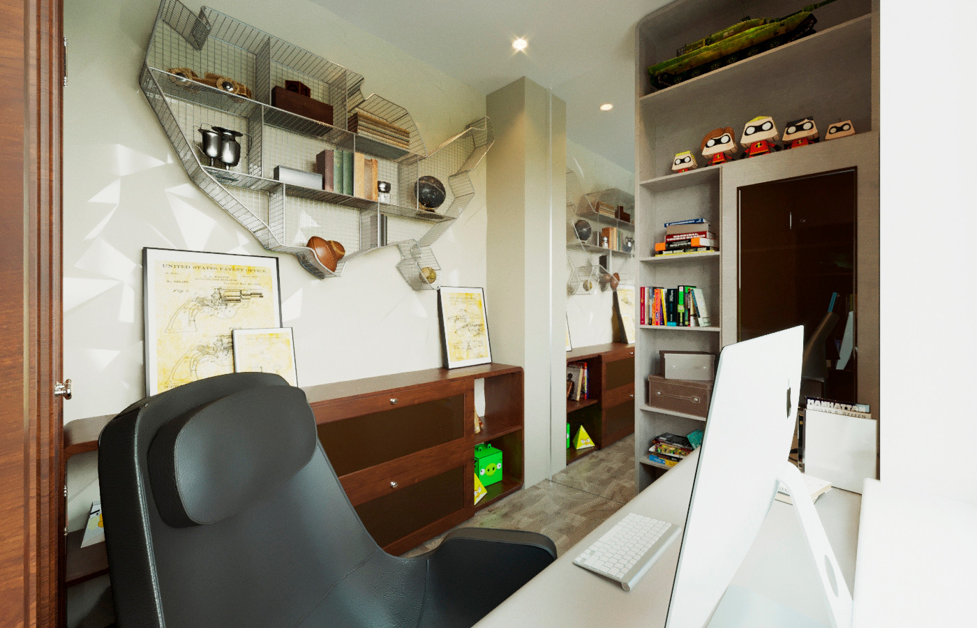 Второй этаж загородного дома, пространство спален в доме, 2020 г.