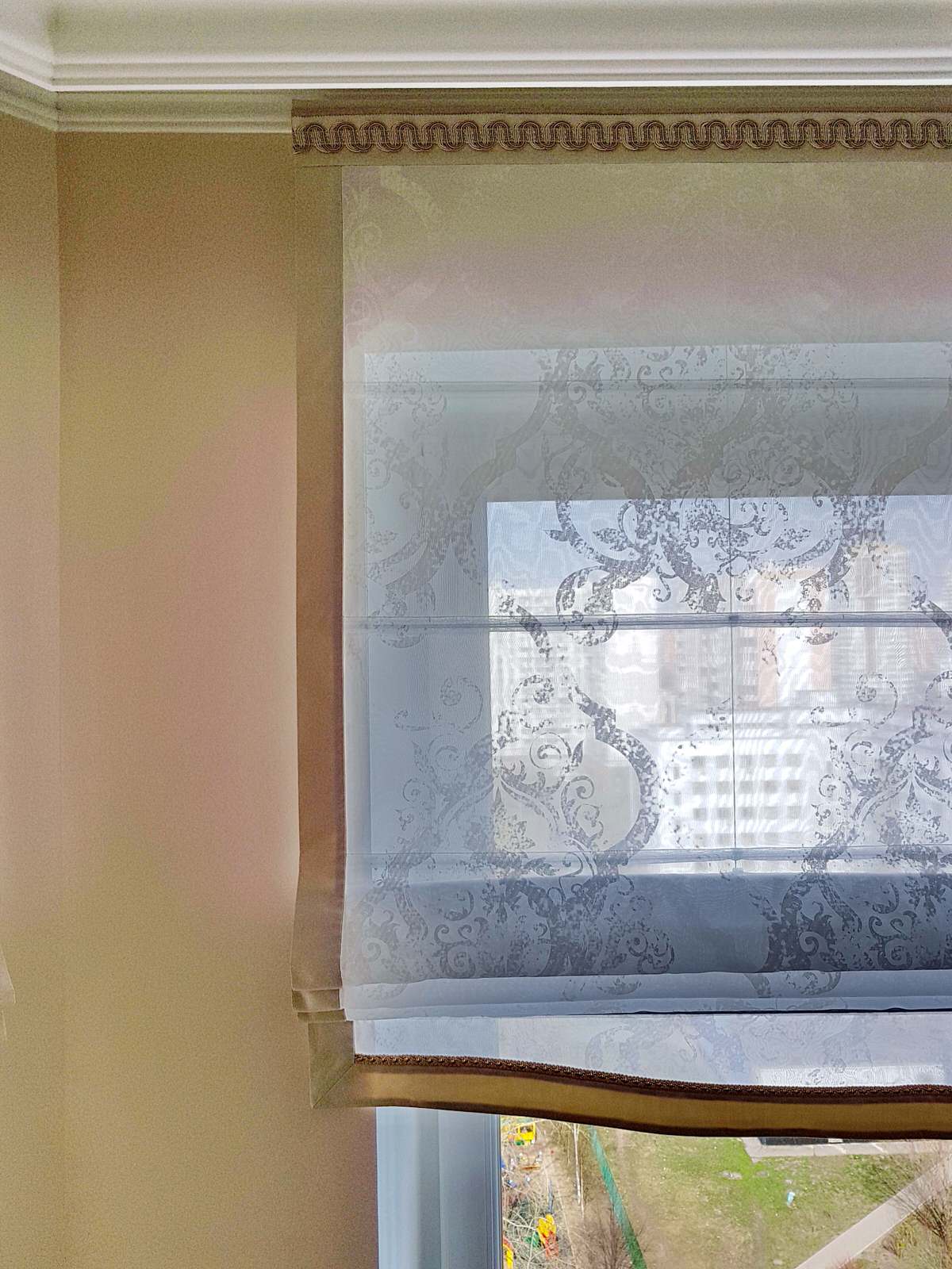 Римские шторы в разных проектах