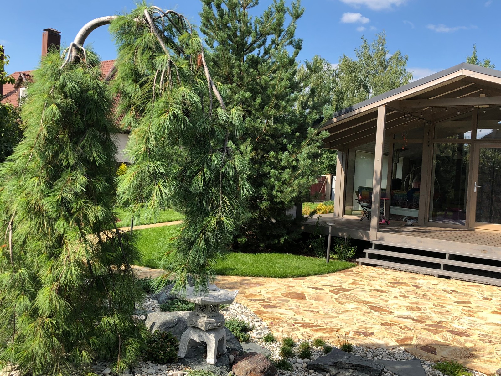 Озеленение участка в стиле лофт