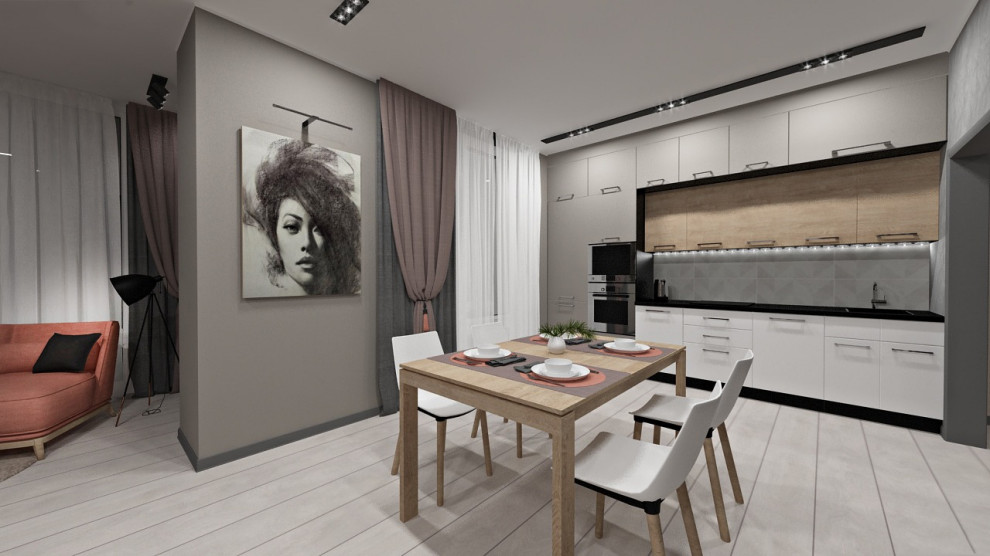 Квартира с элементами лофт