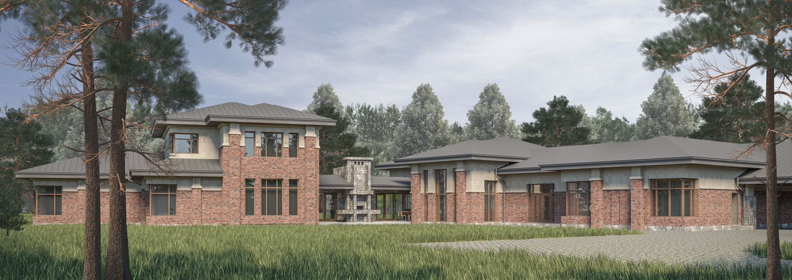 Обложка проекта: Вилла с беседкой в Охтинском Парке