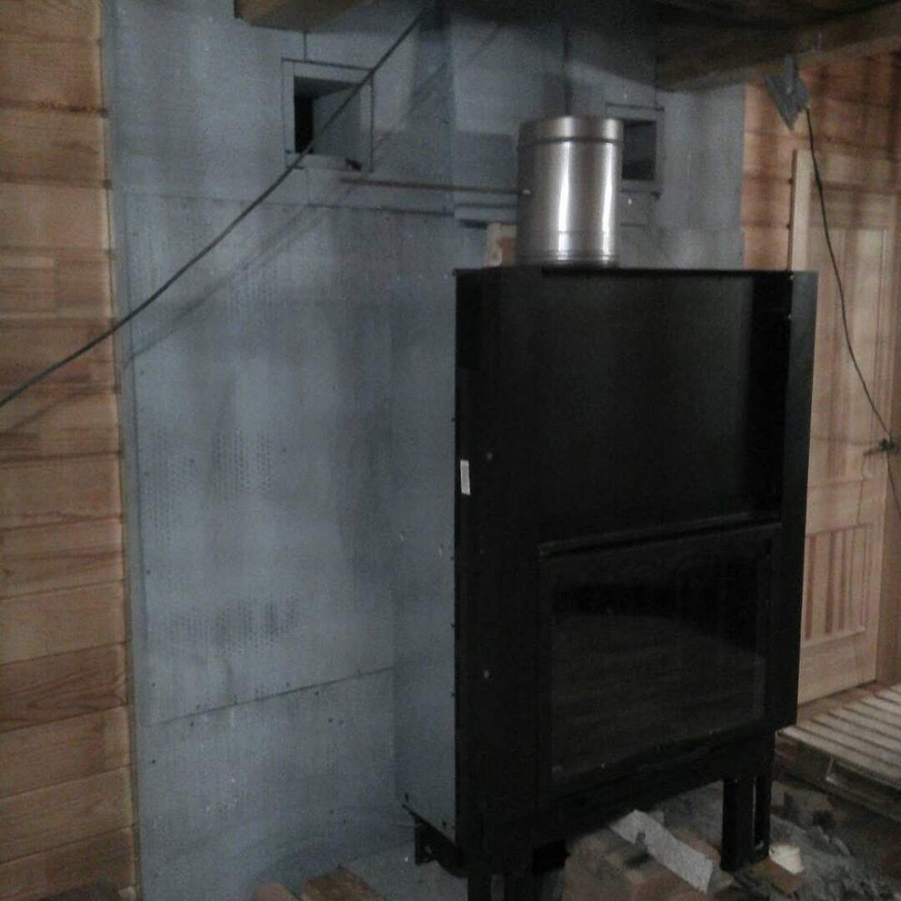 Обложка проекта: Установка камина