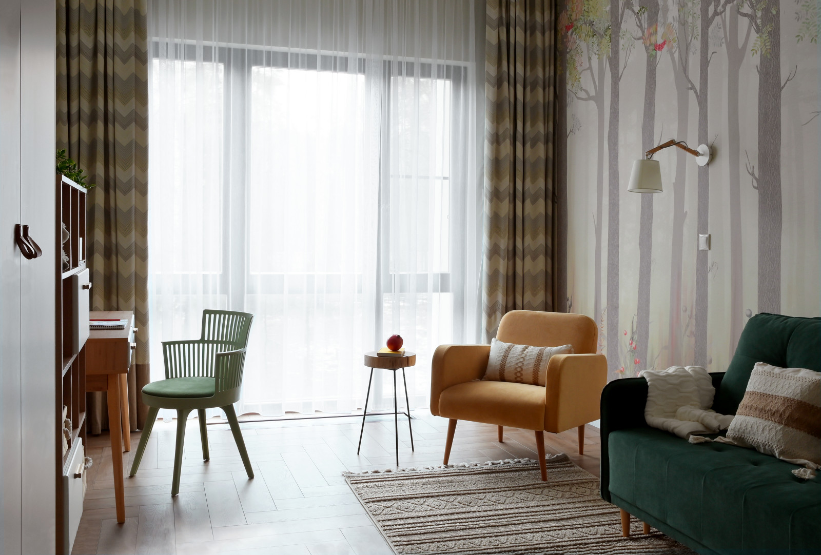 Просторная квартира с природными мотивами