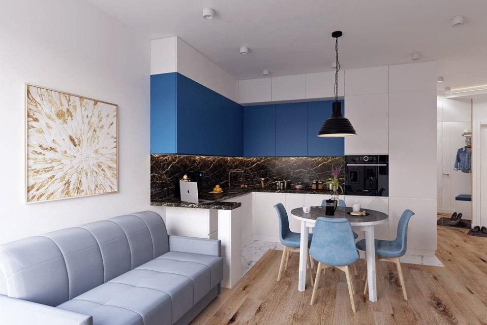 Дизайн-проект студии 45 кв.м в ЖК «Новая звезда»