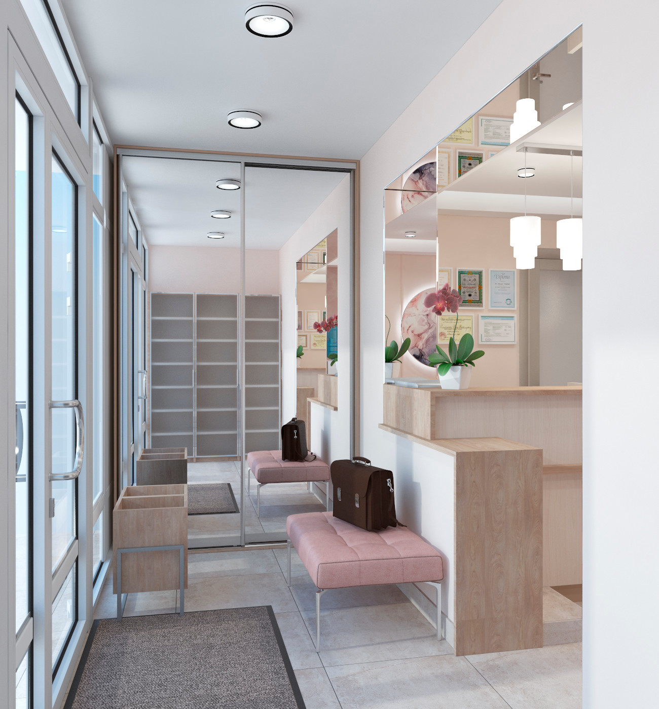 Обложка проекта: холл стоматологии