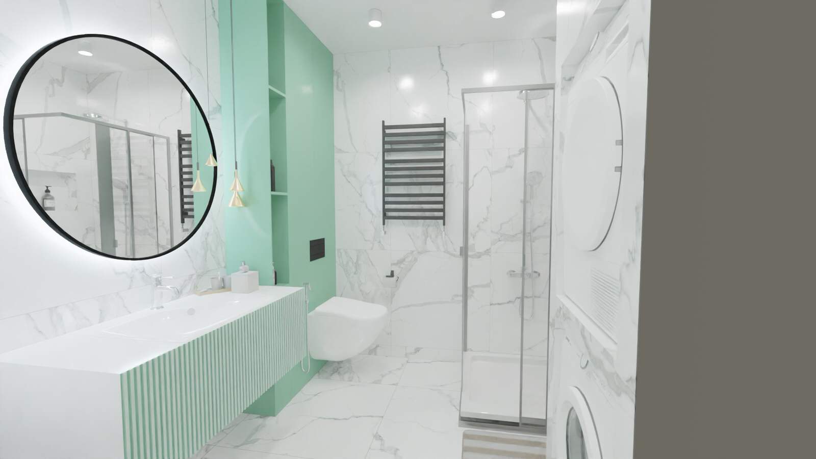 Дизайн решение ванной комнаты