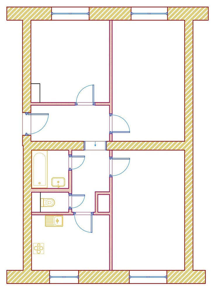 Квартира в старом доме. г. Тула