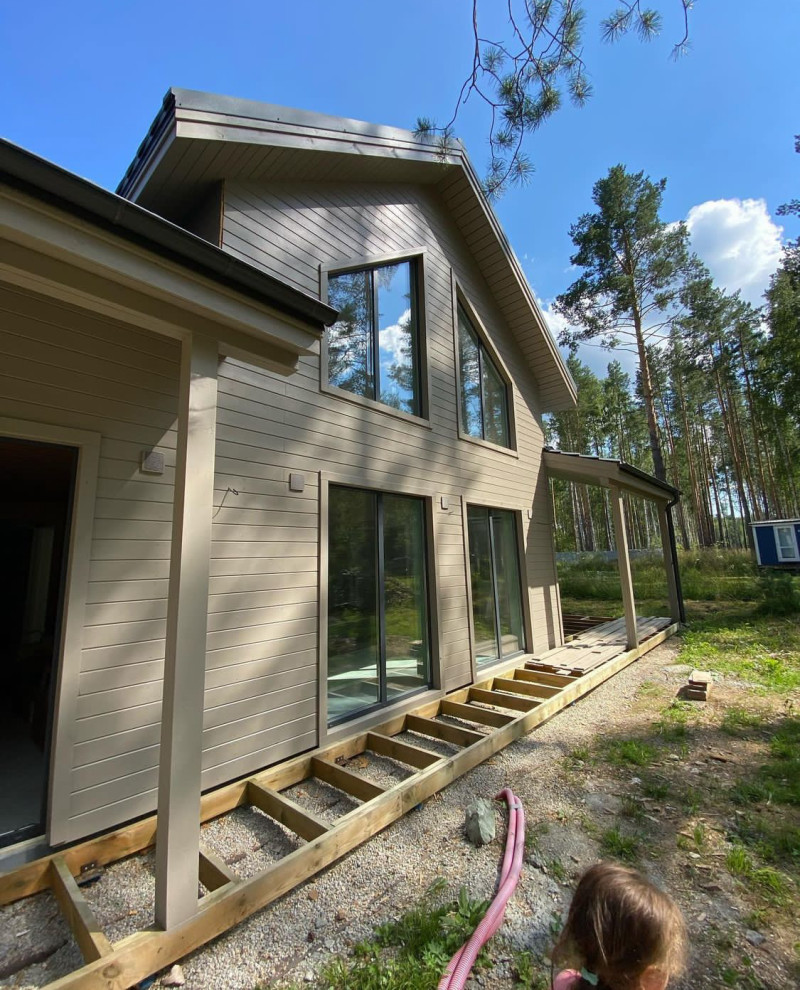 Каркасный 2х этажный дом