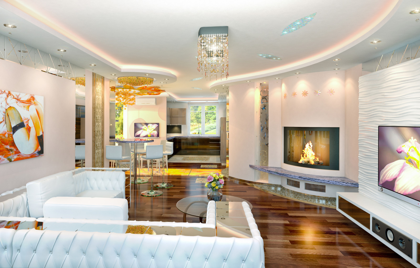 Проект перепланировки и интерьеров частного дома в к.п. "Белый берег"