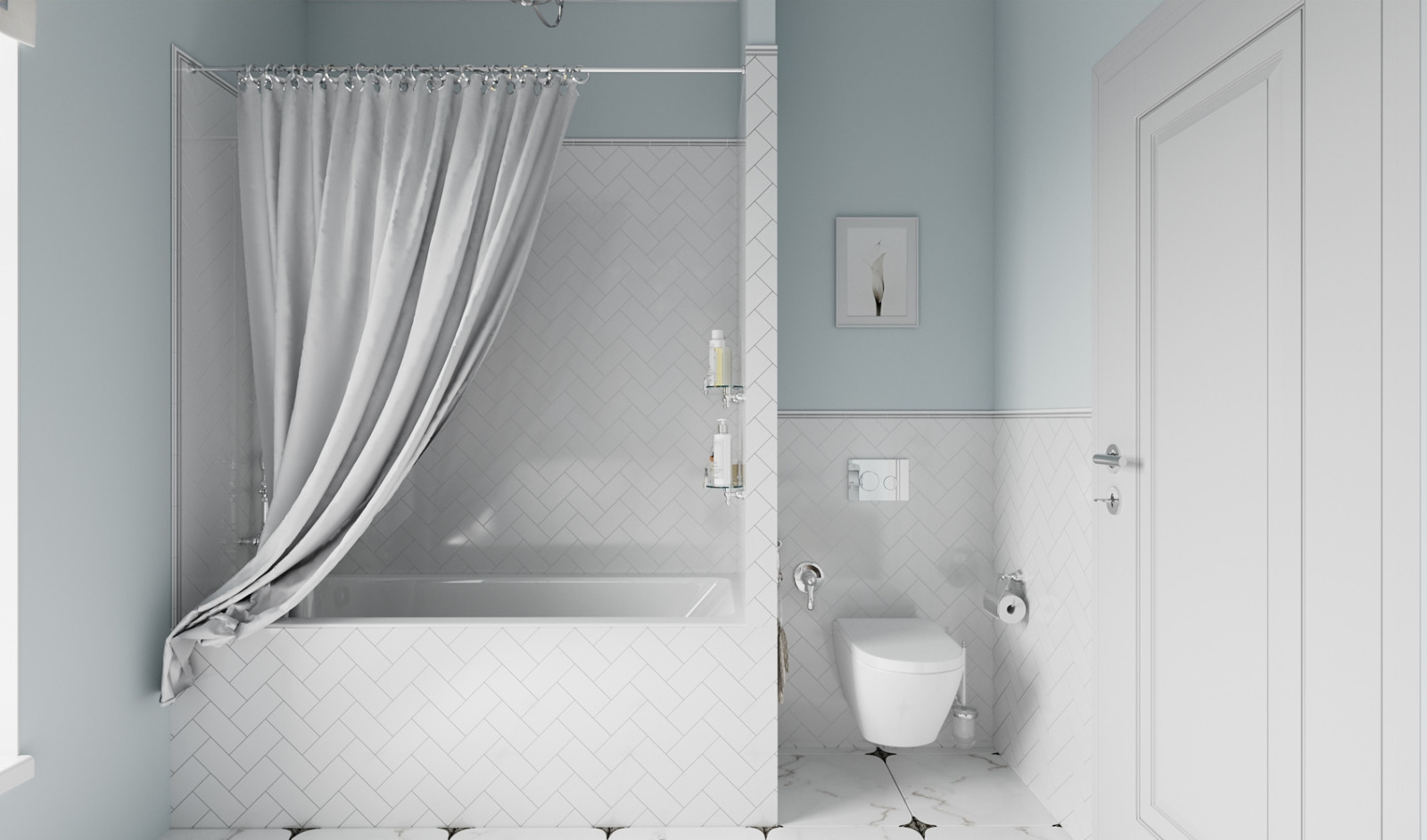 Санузел в загородном доме