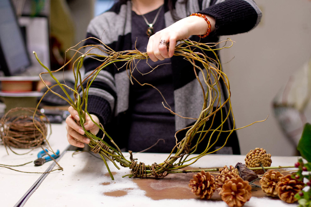 DIY: Как сделать рождественский венок на дверь своими руками