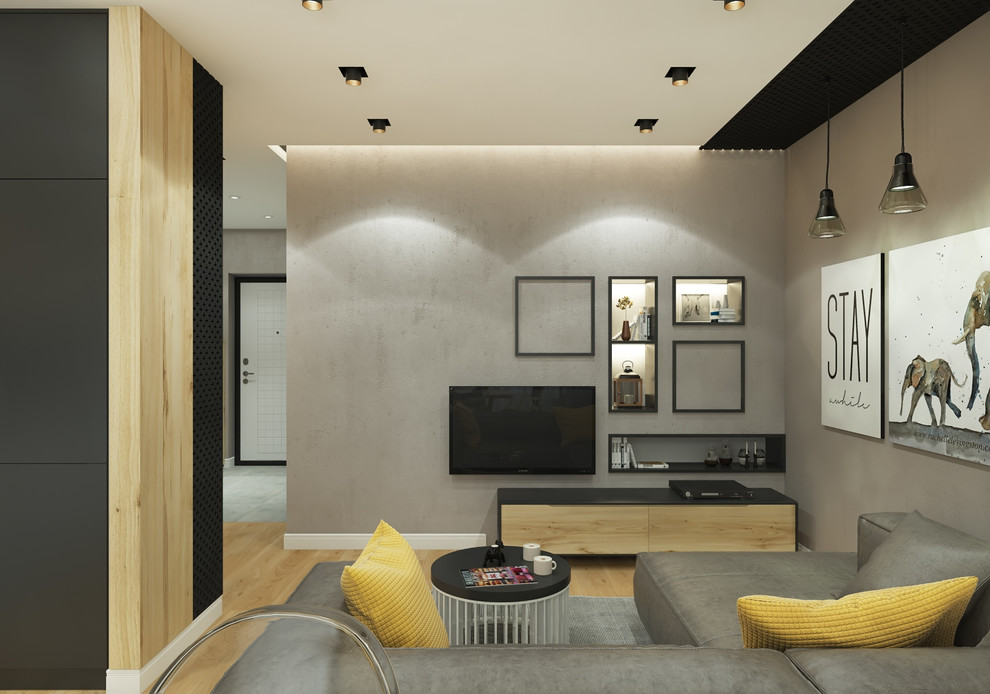 Кухня-Гостиная с камином