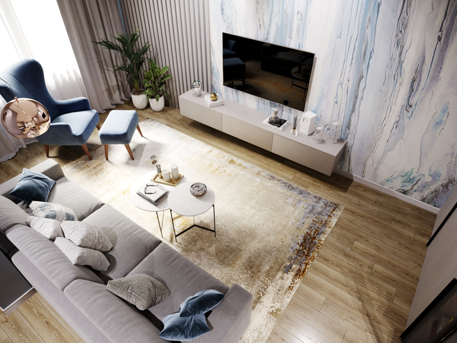 Дизайн квартиры в Москве в светлых тонах