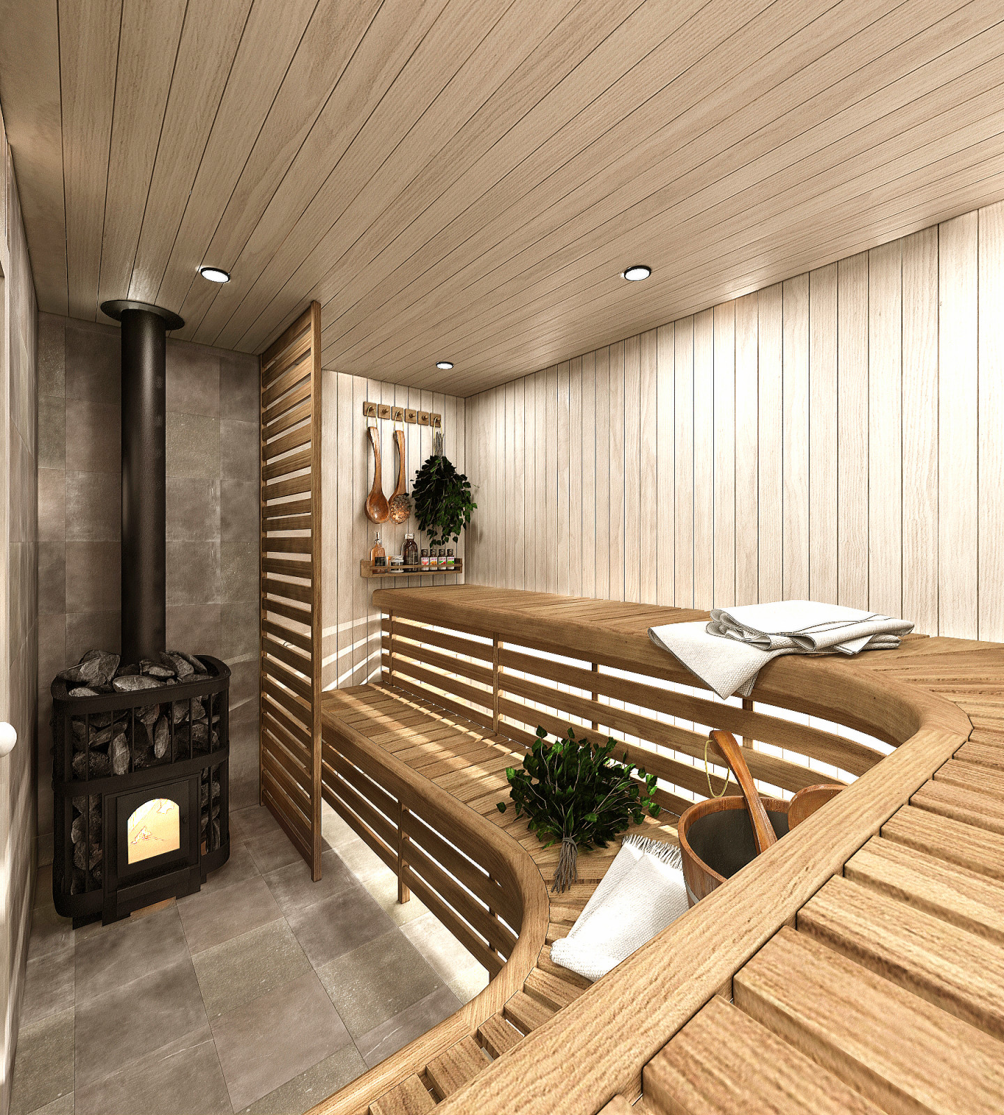 Дизайн интерьера бани