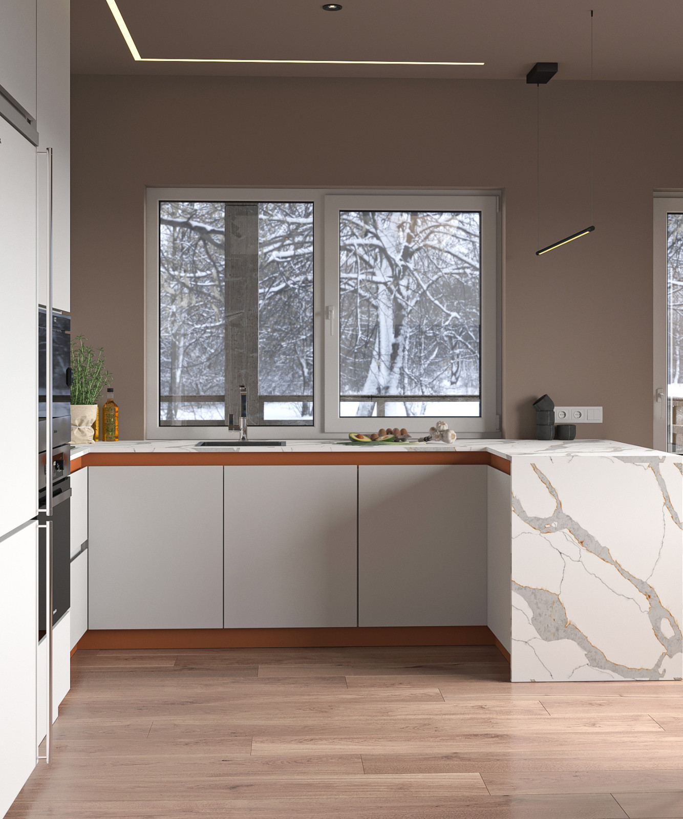 Кухня с окном