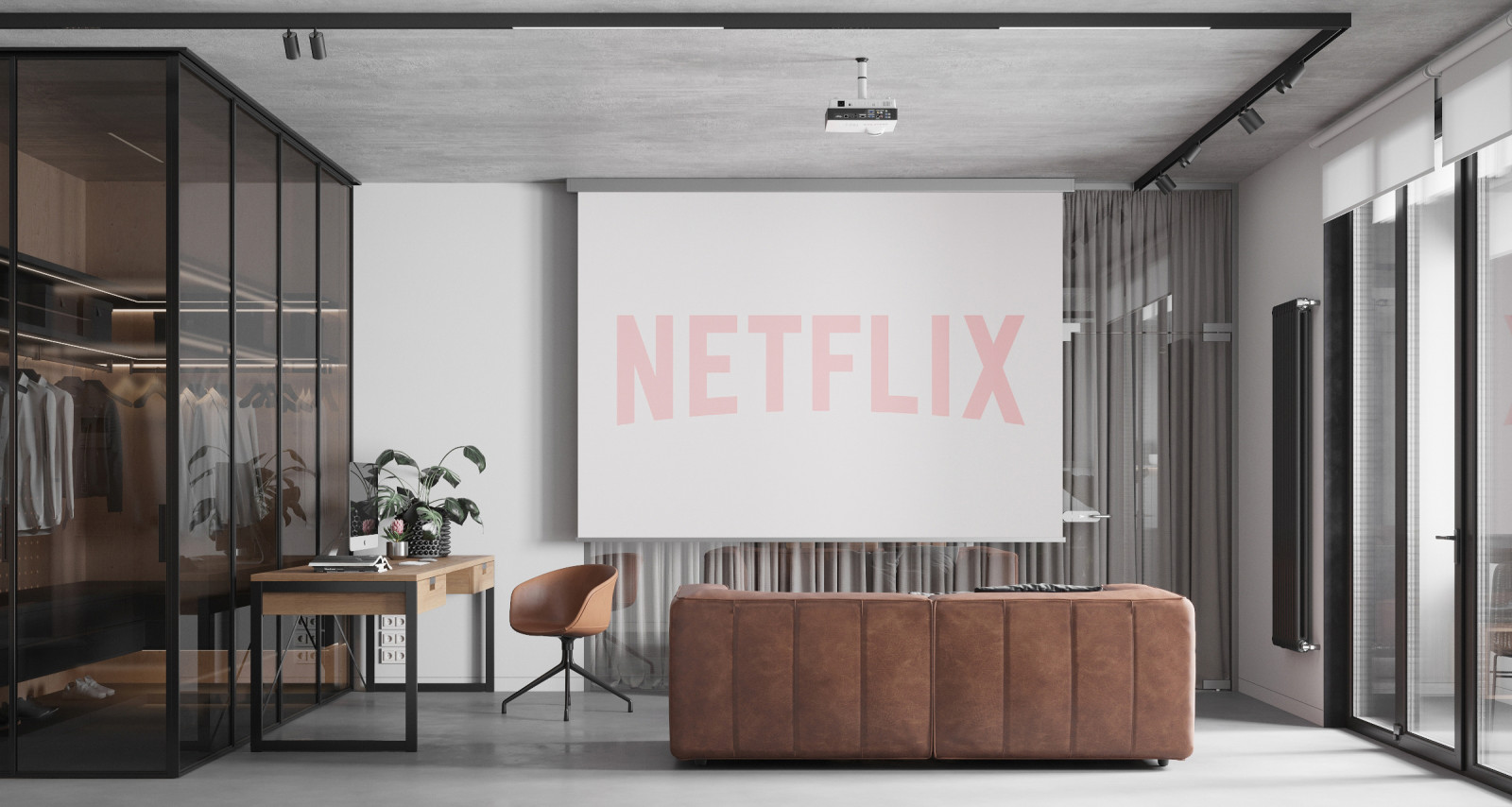 Лофт для фаната NETFLIX в ЖК Вавилов дом