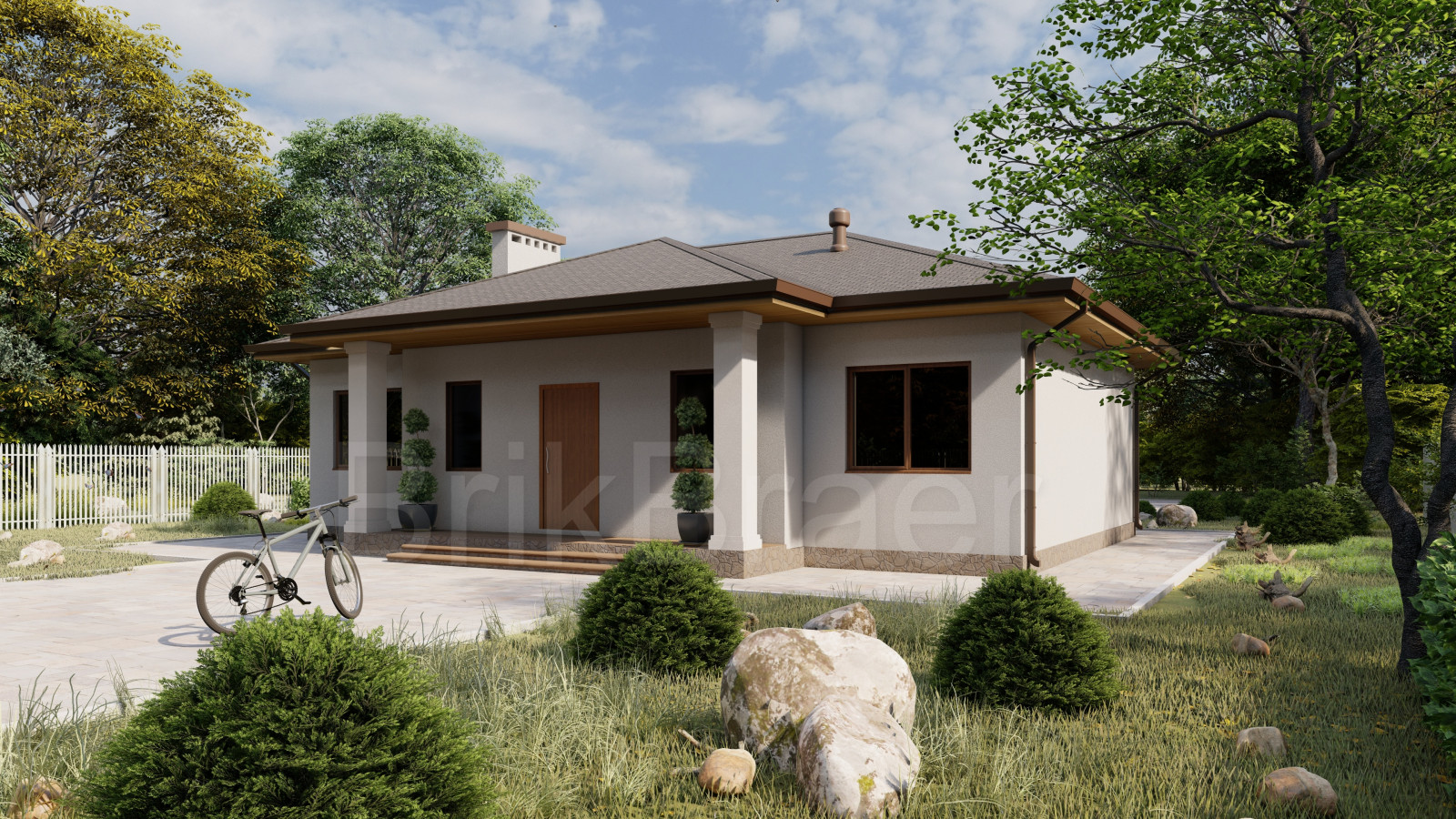 Проект дома №148 в современном стиле площадью 154 м2