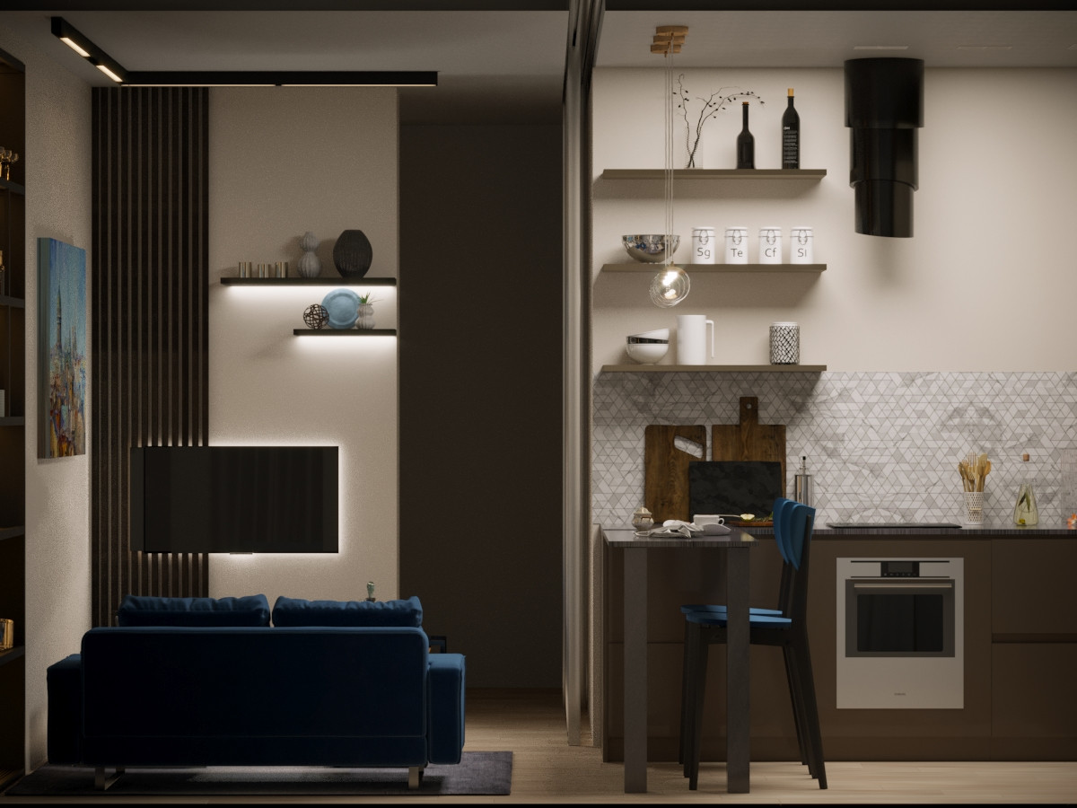 Интерьер на лесной