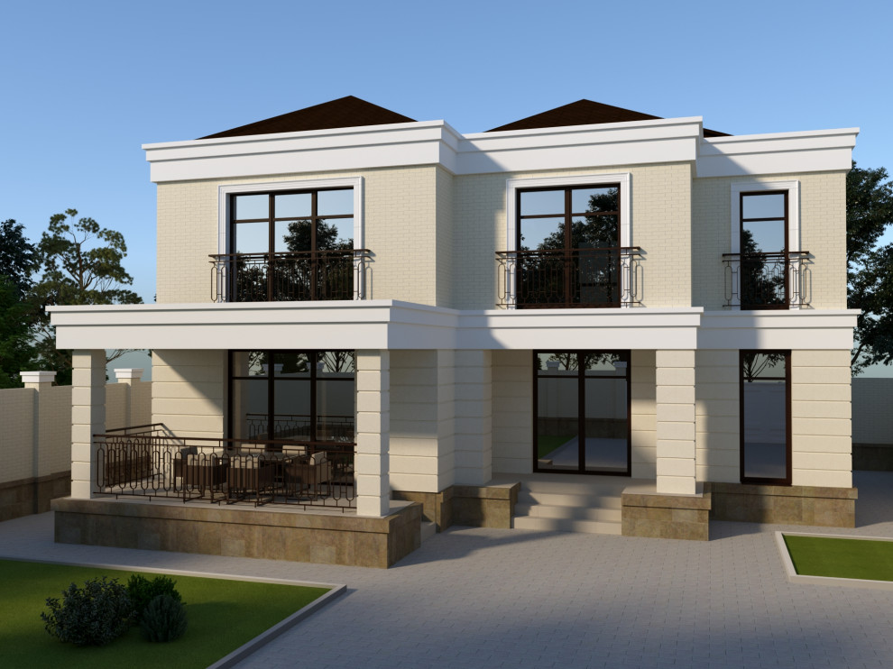 Индивидуальный жилой дом в стиле неоклассика