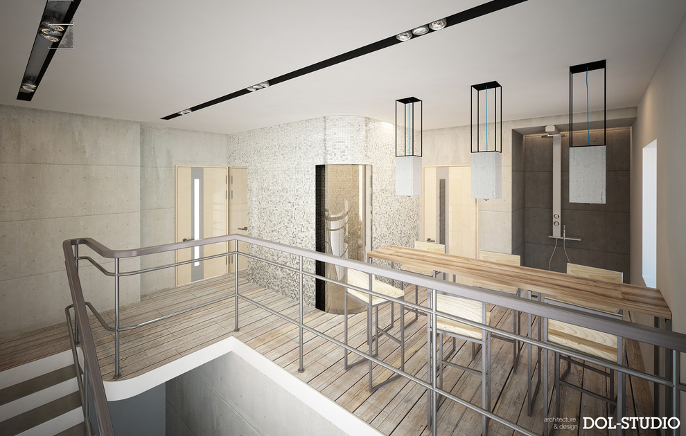 интерьер зоны отдыха с хамамом