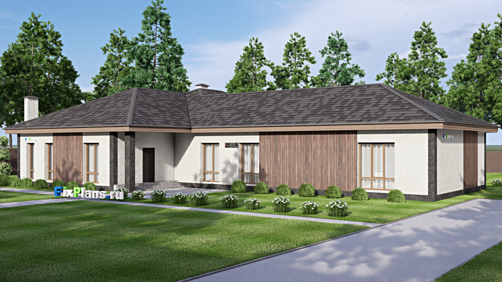 Проект одноэтажного дома 20х26м S302м2 F-13742