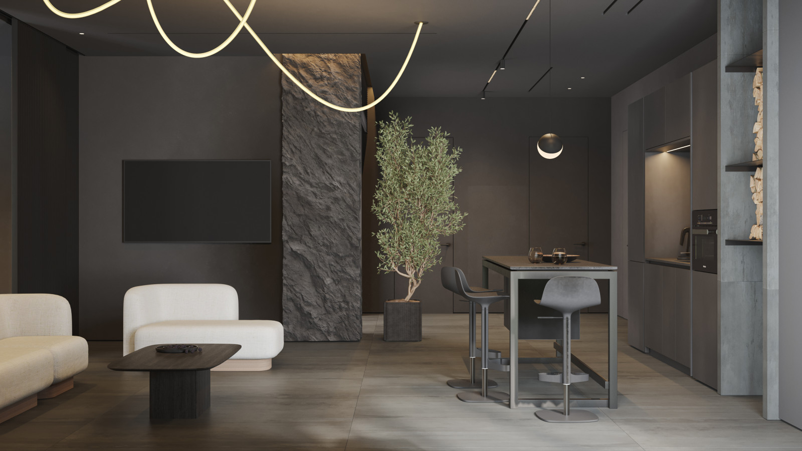 Интерьер частного бассейна