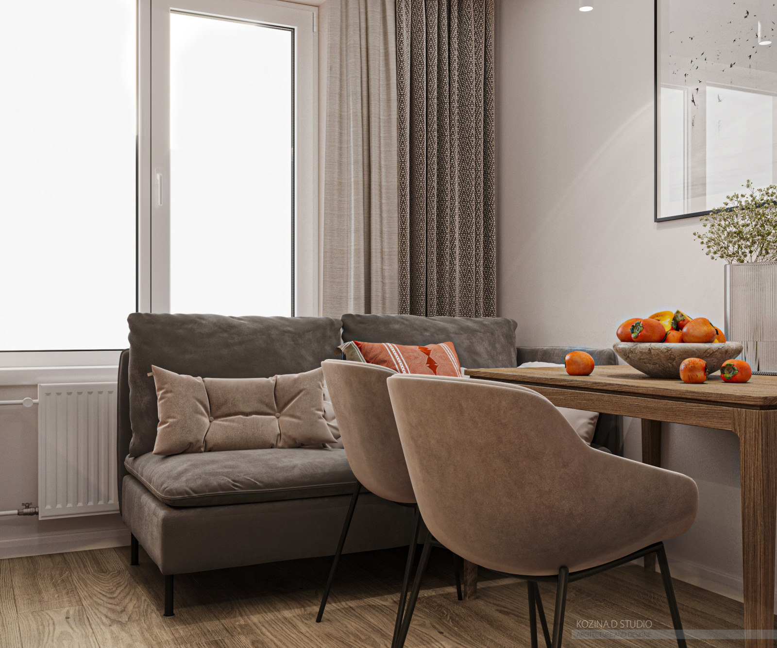 Проект трехкомнатной квариты (82 м²) в Санкт-Петербурге