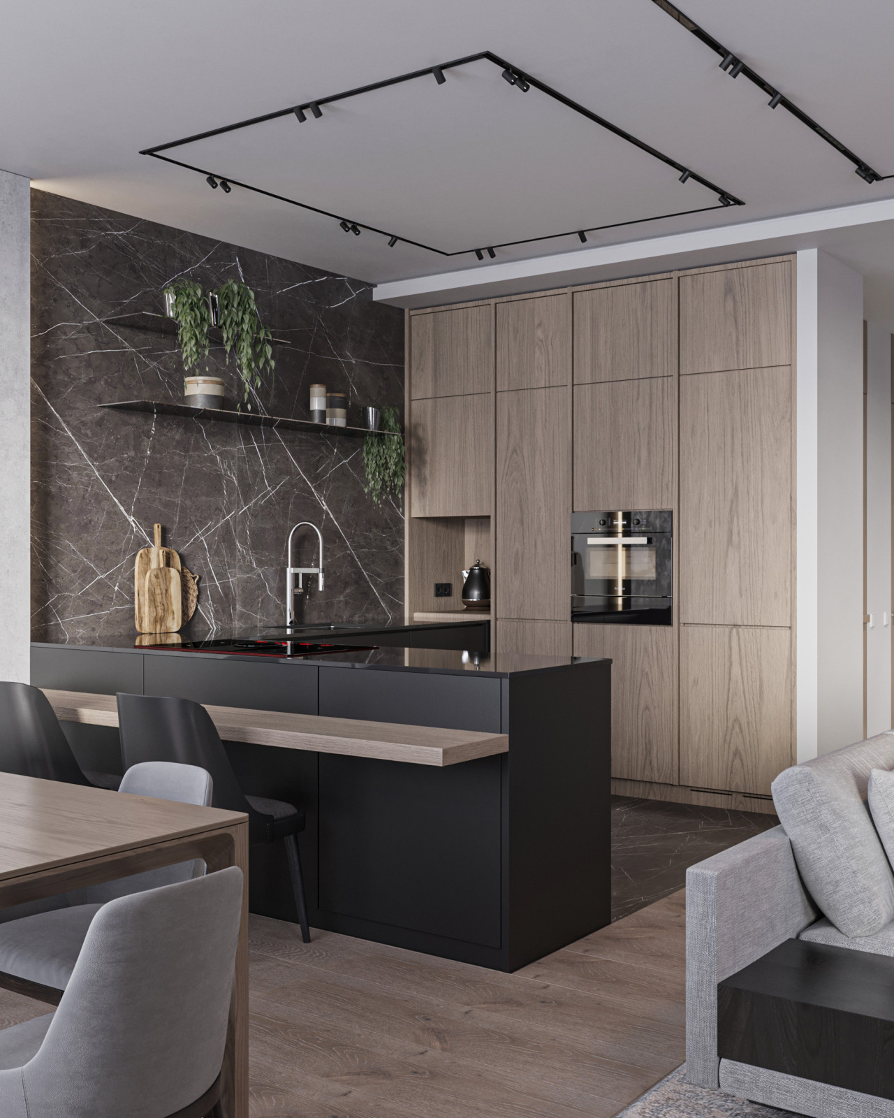 Современный интерьер квартиры для молодого человека