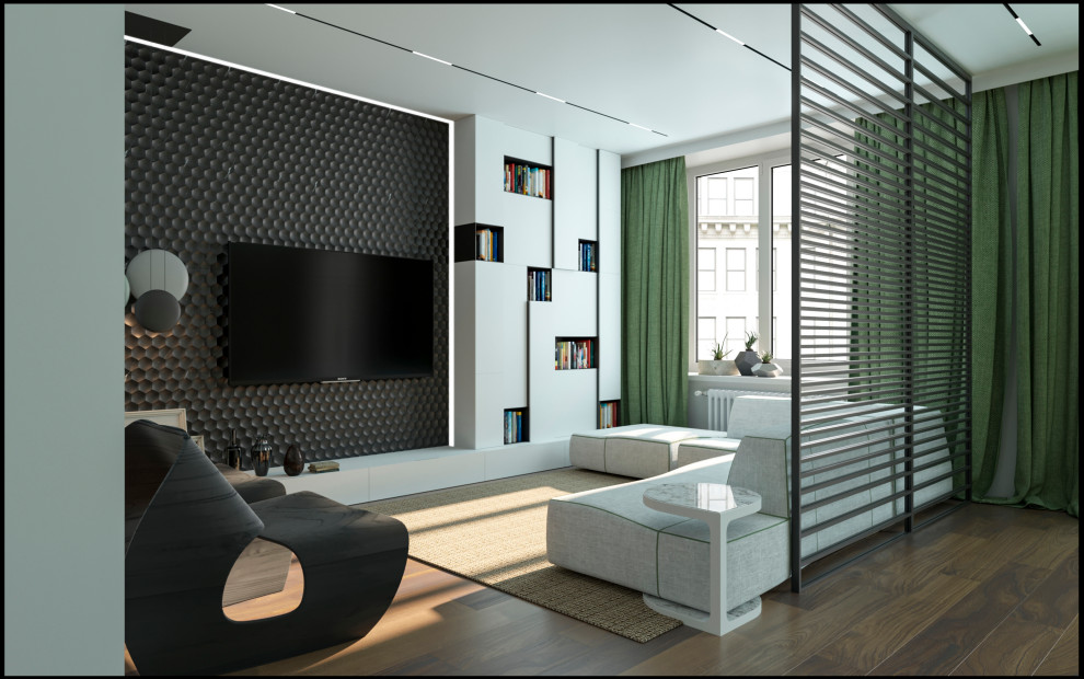 Дизайн гостиной в ЖК Премиум квартал JAZZ