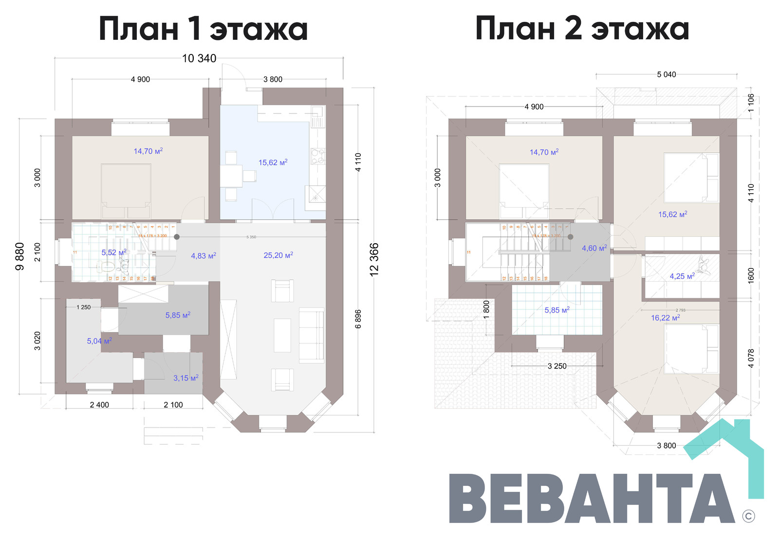 Проект загородного дома "Владимир"