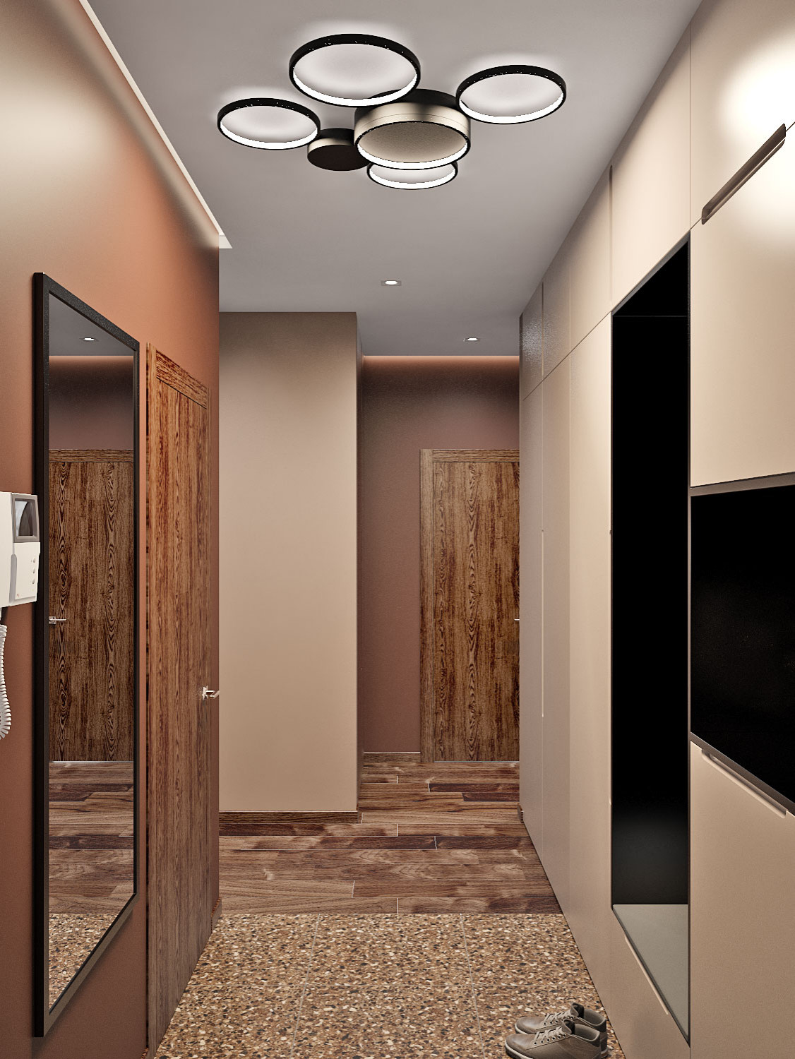 Обложка проекта: Проект трехкомнатной квартиры в ЖК Тушино 2018