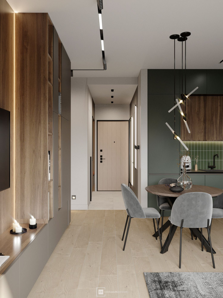 Стильная квартира с панорамными окнами даже в санузле