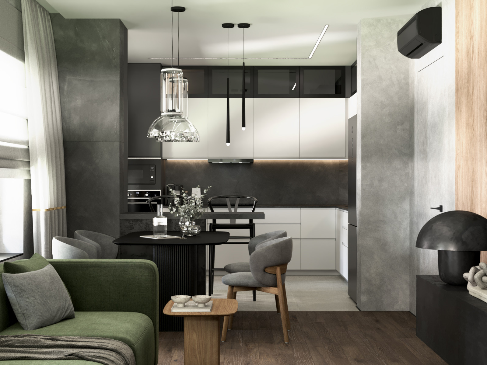 Кухня-гостиная ЖК Царицыно