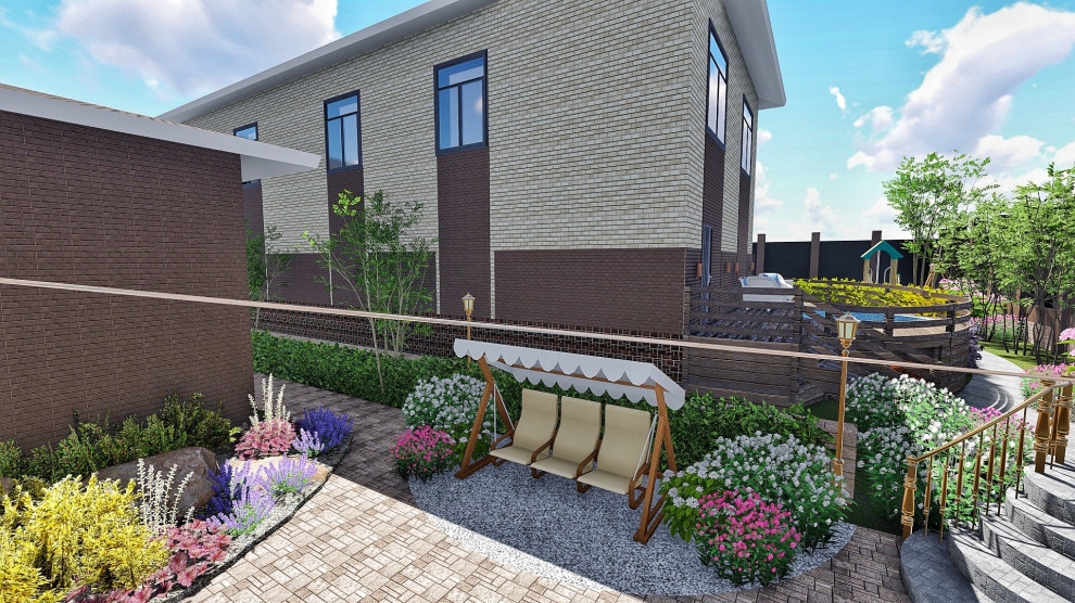 Ландшафтный дизайн участка в ДНТ Кедр (г Улан-Удэ, Бурятия)