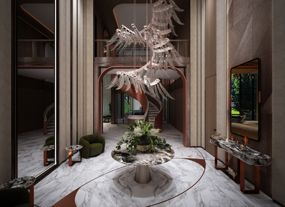 Обложка проекта: Резиденция в поселке «Лесной простор» 2600 M²