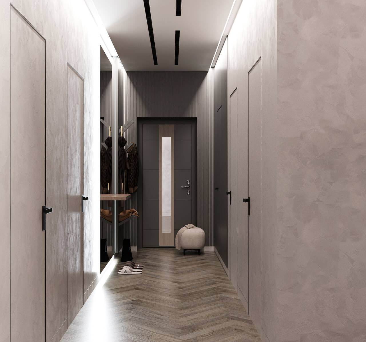 ДИЗАЙН ПРОЕКТ С ОЛИВКОВЫМИ ОТТЕНКАМИ