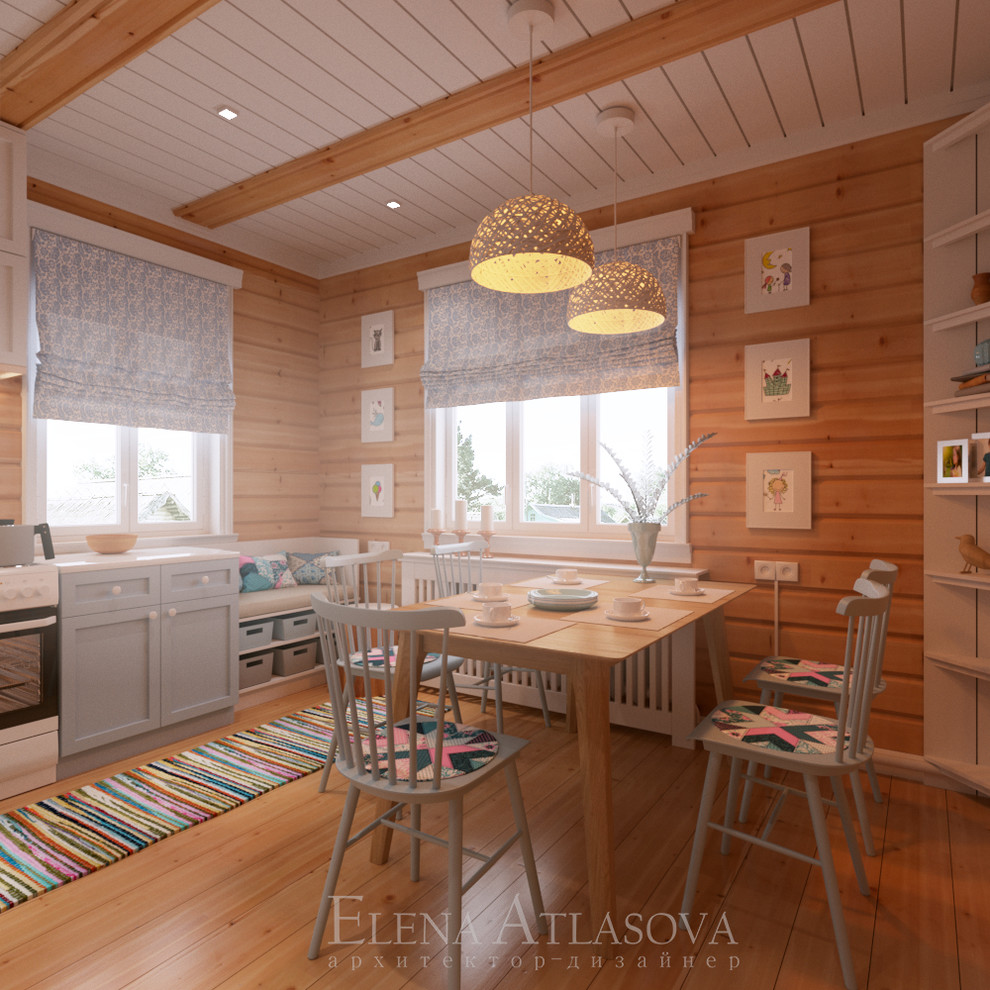 Деревенский шарм в интерьере кухни