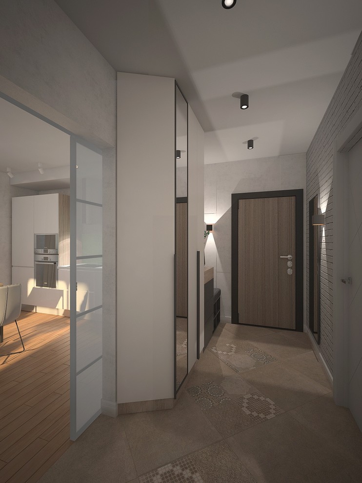 Проект 2-х комнатной квартиры в современном стиле