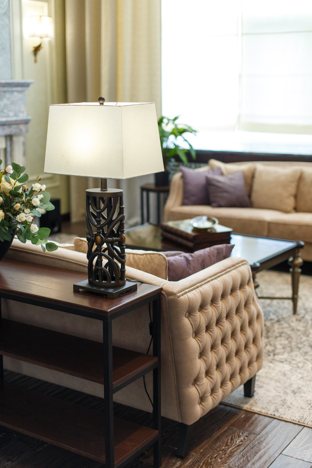 Интерьер загородного дома с двусветным пространством