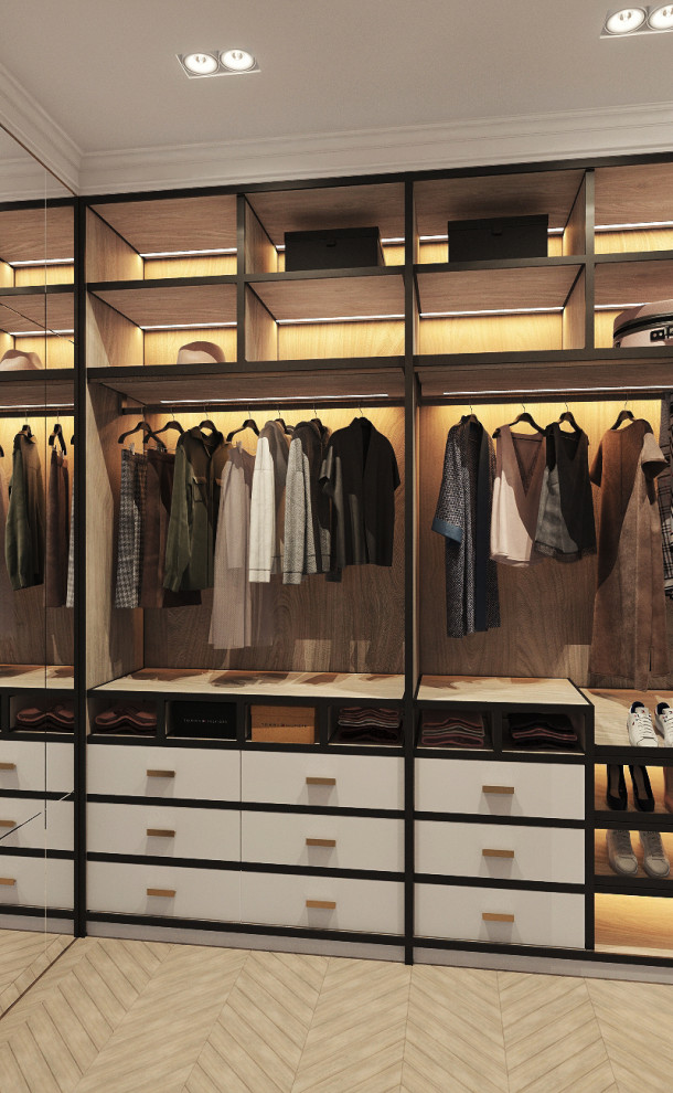 Двухэтажный дом в современной классике