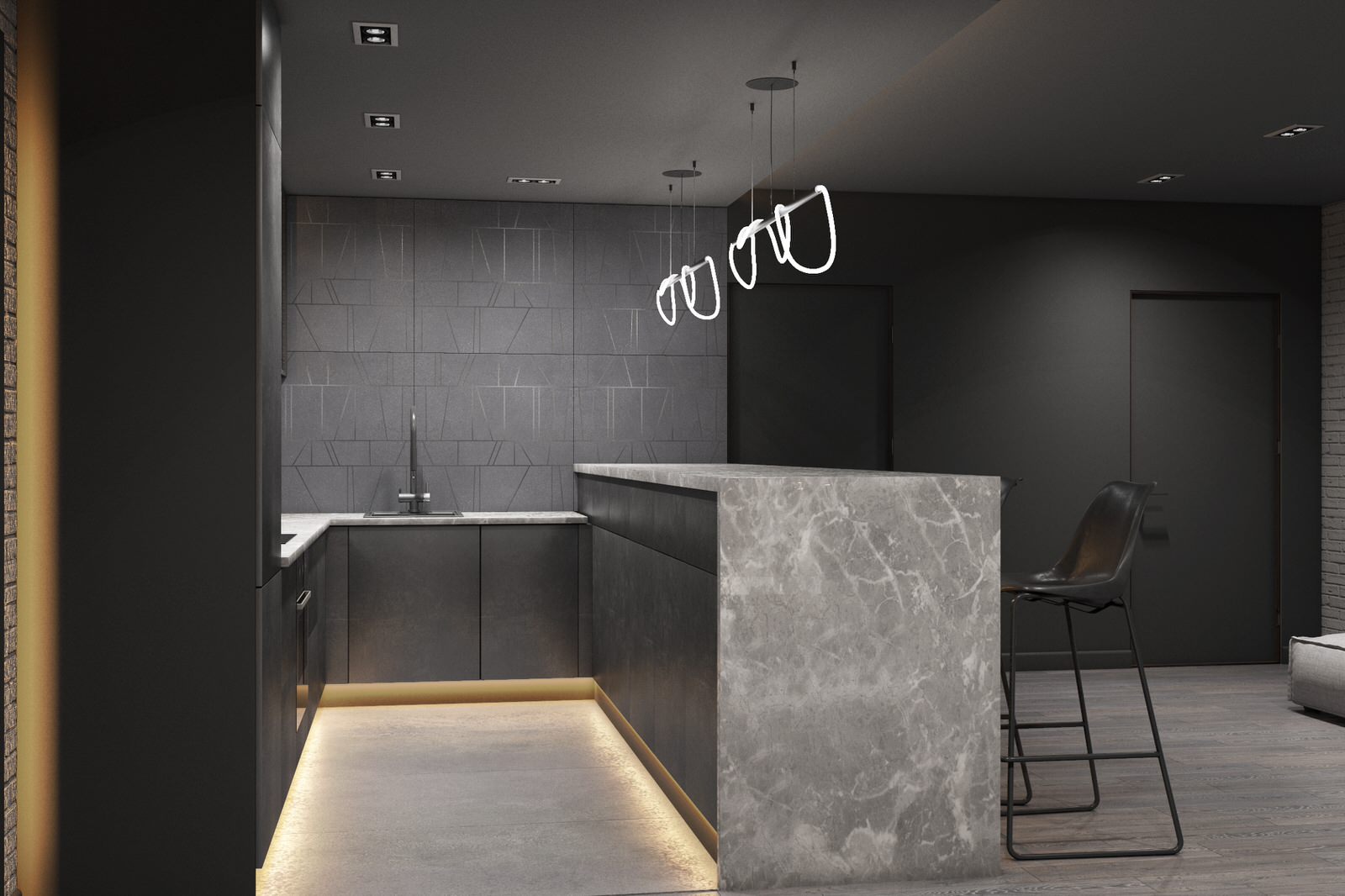 Дизайн проект подвального помещения 127м²