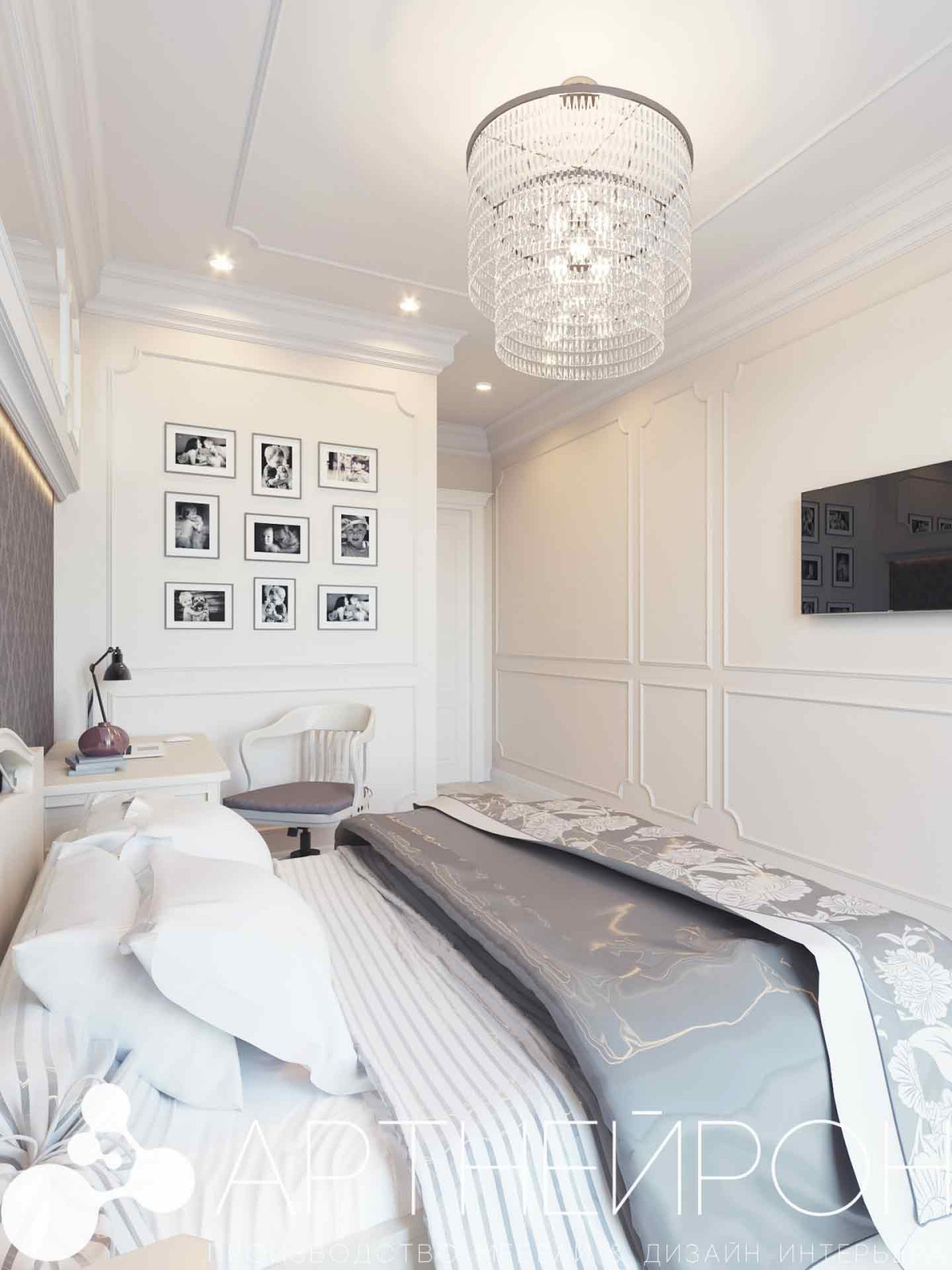 Дизайн светлой спальни