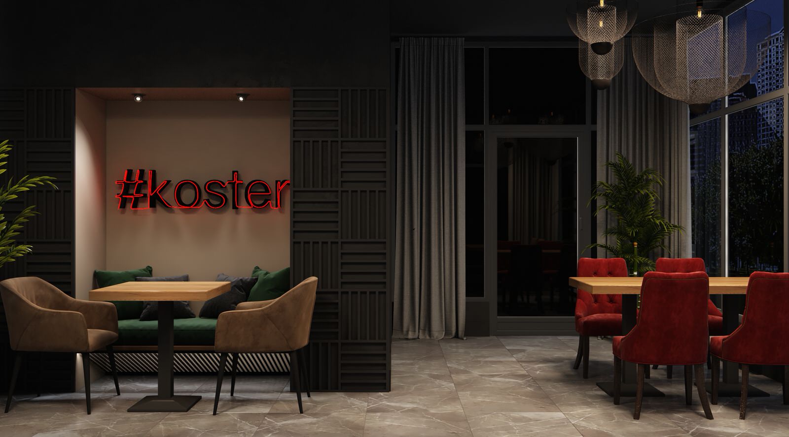 Дизайн ресторана «Koster» в Нижнекамске