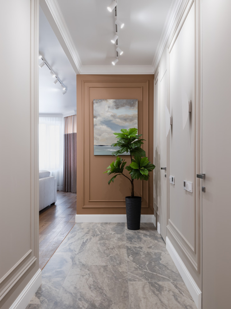 Реализация квартиры в стиле современная классика для семейной пары с ребенком